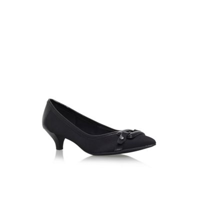 Anne Klein Black 'Melanie' low heel court shoes